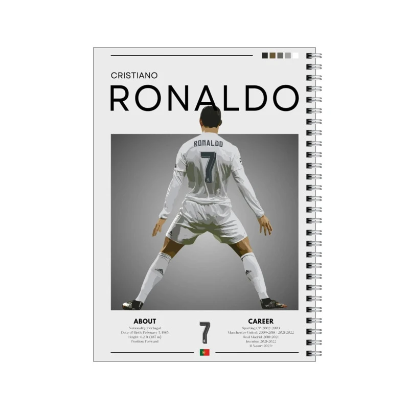 دفتر مشق 50 برگ بامبیلیپ طرح رونالدو کد 7736515