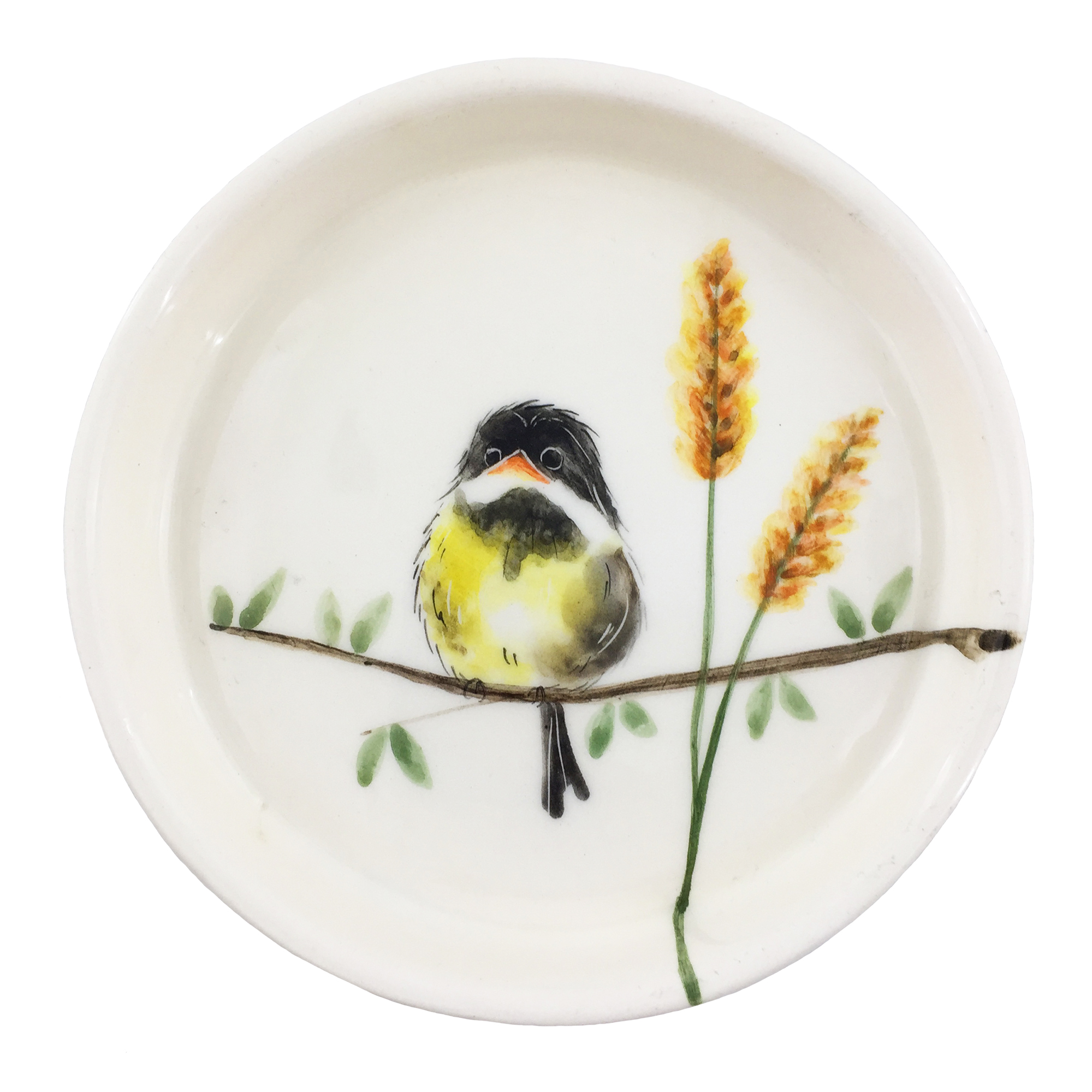 بشقاب سرامیکی طرح گنجشک مدل gz14258