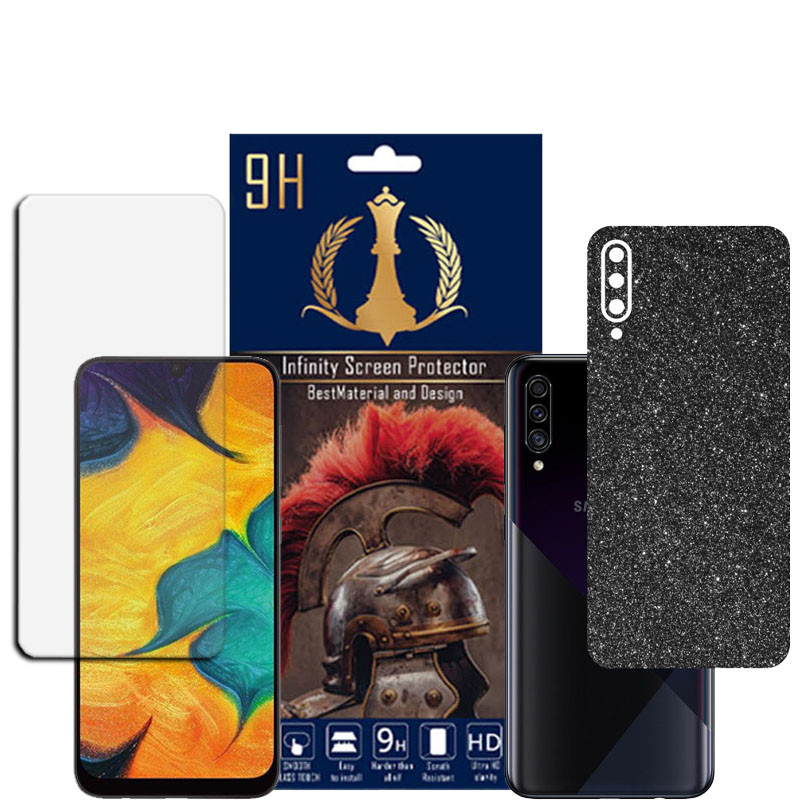 برچسب پوششی اینفینیتی مدل PRO MAX مناسب برای گوشی موبایل سامسونگ GALAXY A30S به همراه محافظ صفحه نمایش