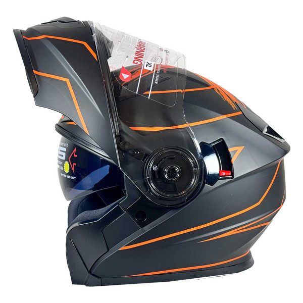 کلاه کاسکت ردلاین مدل فک متحرک عینکدار کد NSN_939