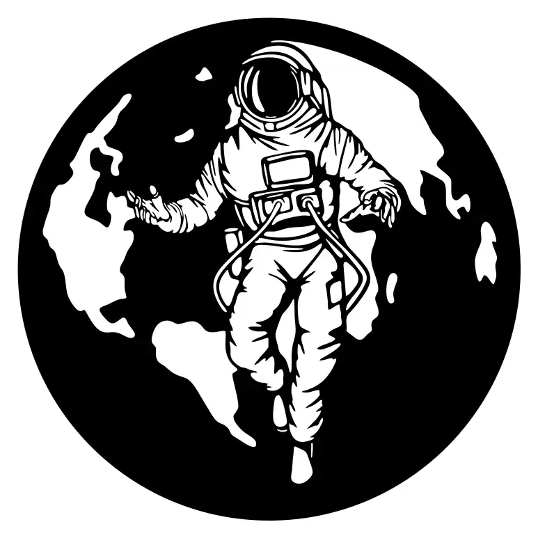 شابلون مدل فضانورد کد SP446-1