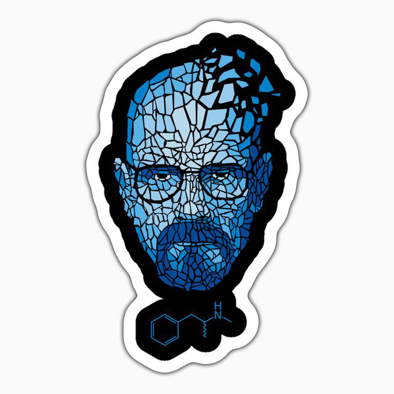 استیکر لپ تاپ و موبایل بووم طرح سریال Breaking Bad مدل Crystal Blue کد WR20
