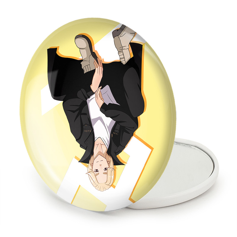 آینه جیبی خندالو طرح مایکی انیمه توکیو ریونجرز Tokyo Revengers مدل تاشو کد 10578