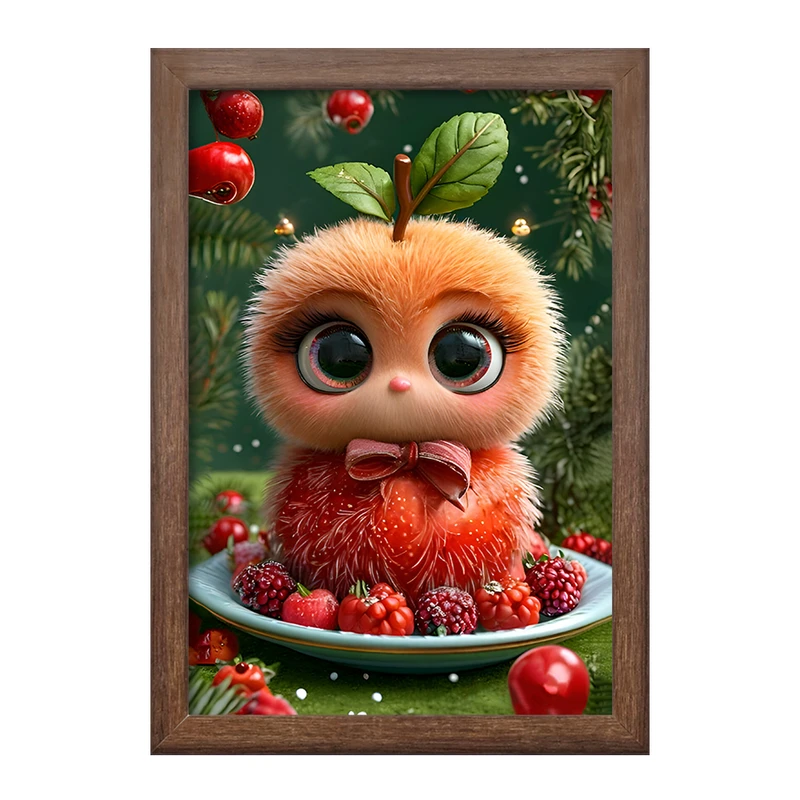 تابلو خندالو طرح میوه ی کیوت کد F8128