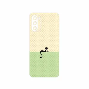MAHOOT Minimal Internet Cat Icon Cover Sticker for Motorola Moto G52