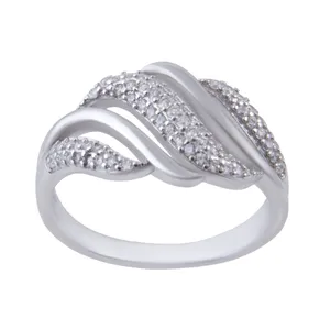   انگشتر نقره زنانه بازرگانی میلادی کد AWR-353