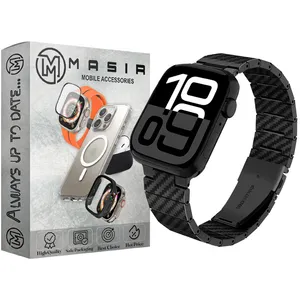 Masir Carbon Stainlees Strap suitable for Apple Watch Series 10 46mm