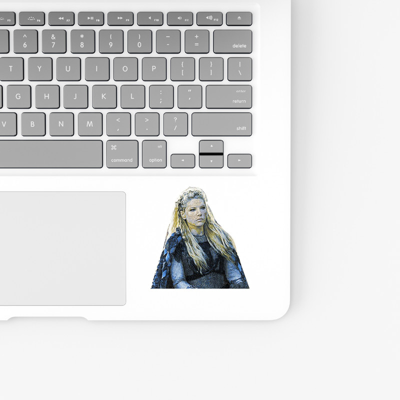 استیکر لپ تاپ و موبایل بووم طرح سریال Vikings مدل Lagertha کد LB87
