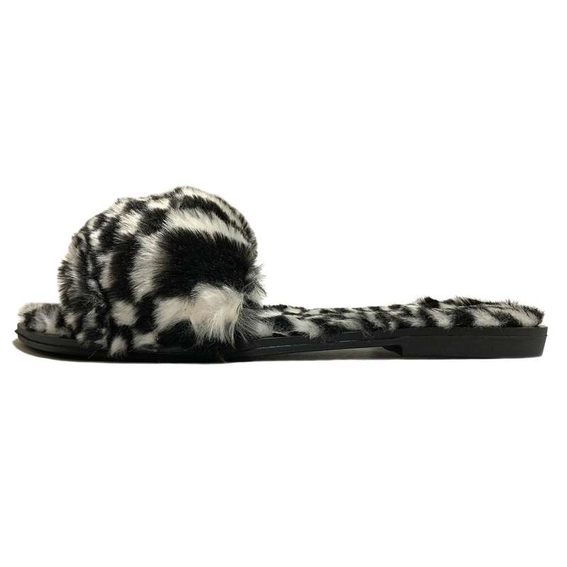 دمپایی حوله ای زنانه مدل B&amp;W کد RS-BK-025