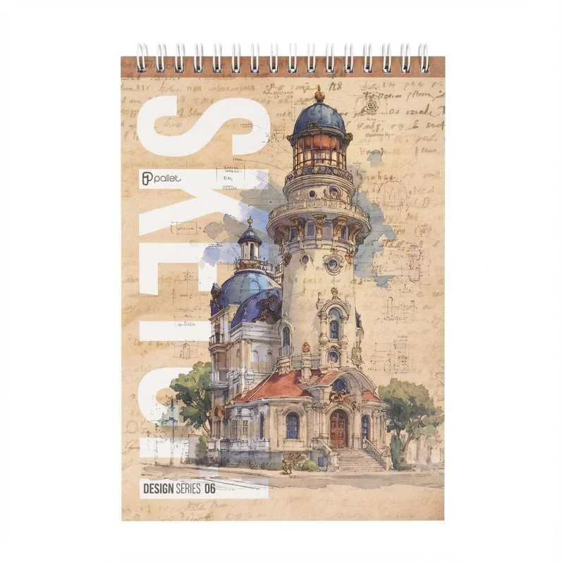 دفتر طراحی ۴۰ برگ پالت طرح مستر سیمی گلاسه