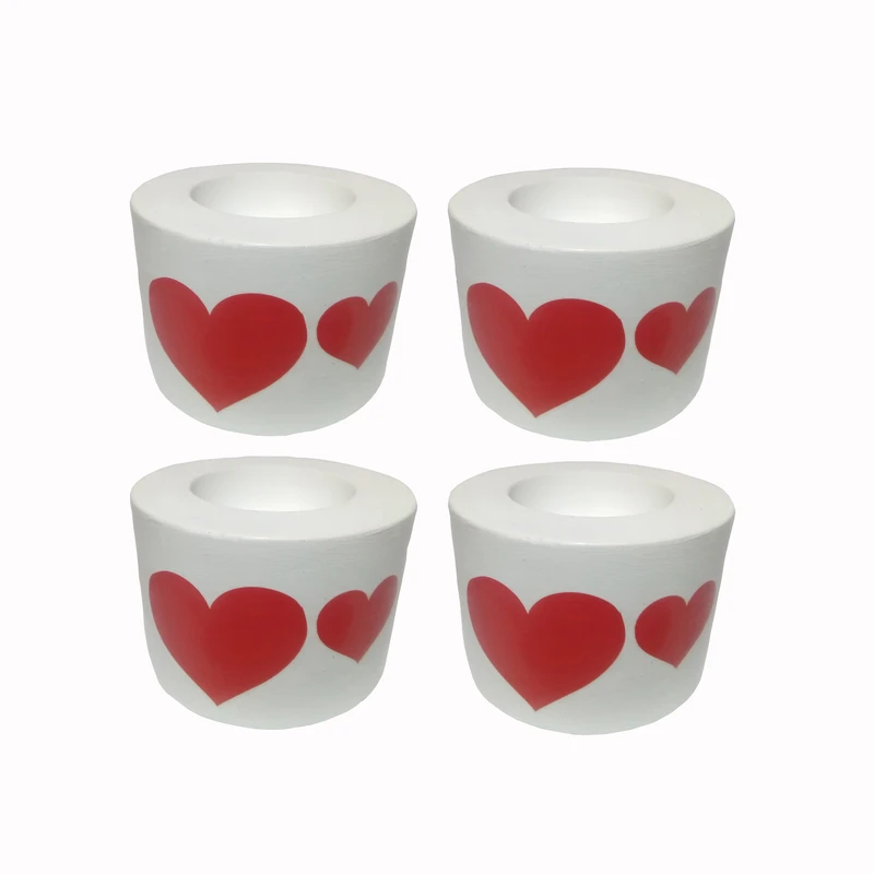 جاشمعی گچی مدل قلب کد 333 بسته 4 عددی