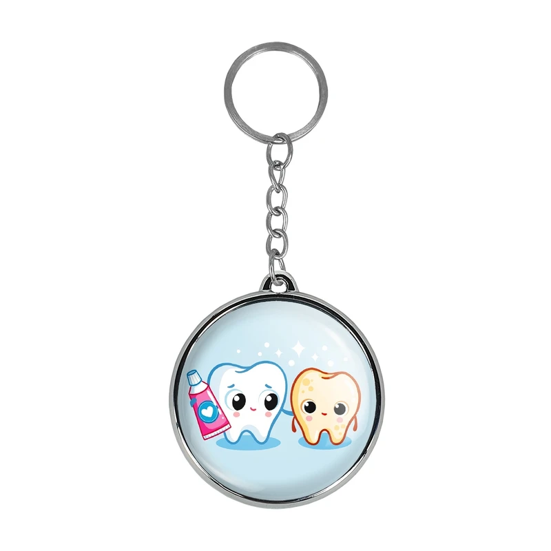 جاکلیدی خندالو طرح دندان و دندانپزشکی کودکانه مدل دوطرفه کد 2777427775