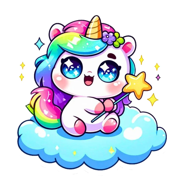 استیکر پارچه و لباس پاد آفرین مدل یونیکورن کد DKST118