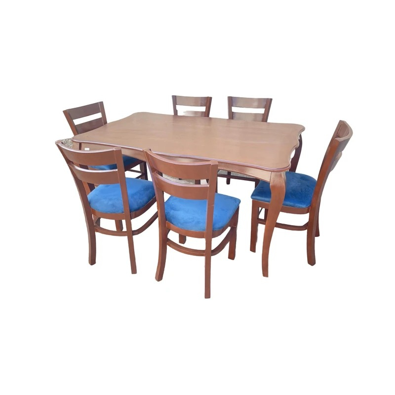 میز و صندلی ناهارخوری شش نفره گالری والریان مدل M-CH-1406