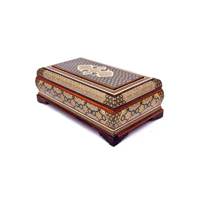 ست جعبه دستمال و کارد و چنگال خاتم کاری کد Mkh12