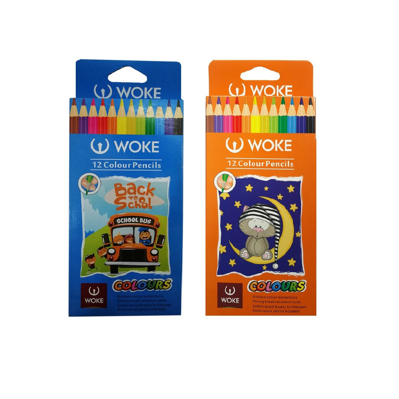 مداد رنگی 12 رنگ وک مدل double12 کد 007 بسته 2 عددی