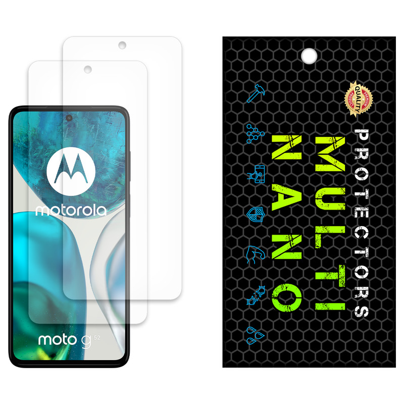 محافظ صفحه نمایش مات مولتی نانو مدل X-S2M مناسب برای گوشی موبایل موتورولا Moto G52 بسته دو عددی