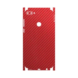 MAHOOT Red-Fiber-FullSkin Cover Sticker for HTC Desire 12 Plus