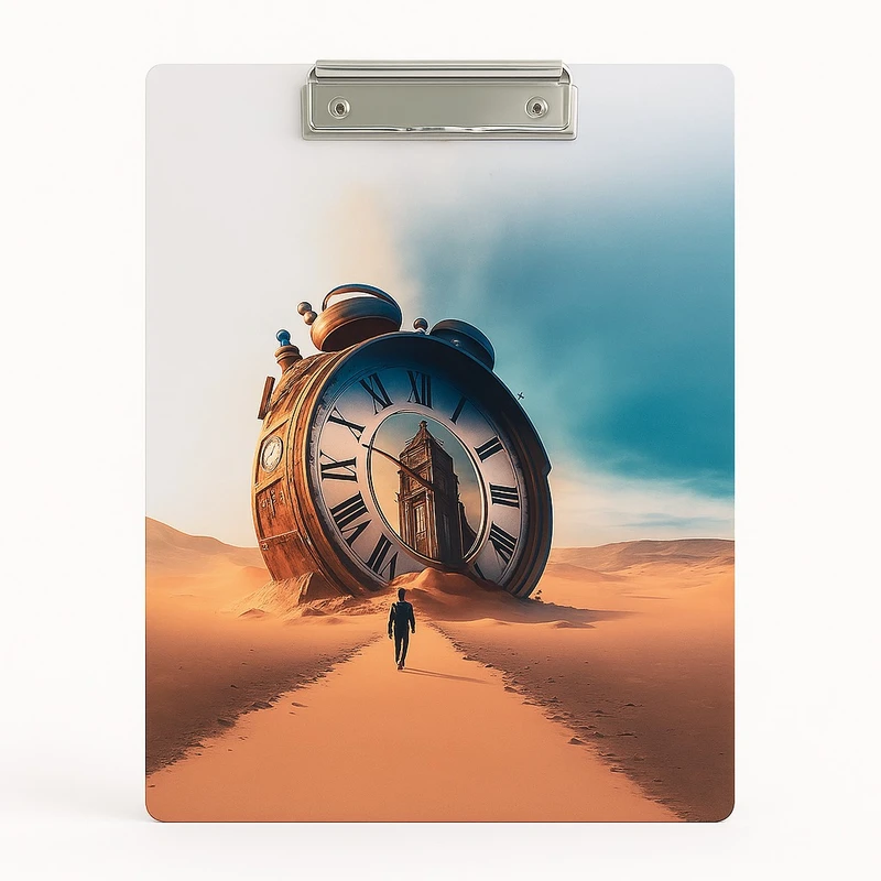 تخته شاسی طرح فانتزی بیابان کد AM-105 سایز A4