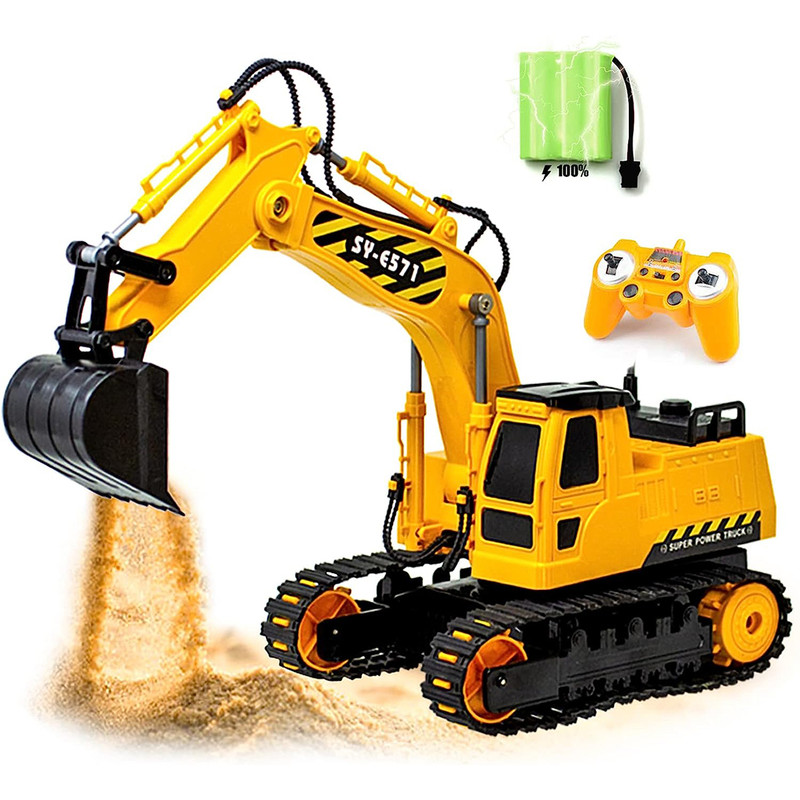 ماشین بازی کنترلی دبل ای مدل Excavator Truck E571-003