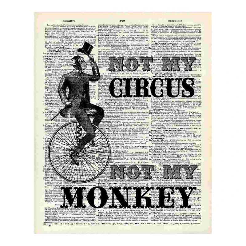 پوستر مدل نه سیرک من نه میمون من