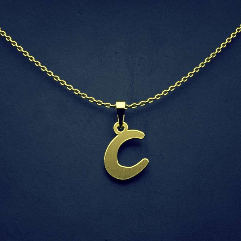 گردنبند طلا 18 عیار زنانه مدوپد مدل حرف C کد H2-1-1393 گردنبند طلا 18 عیار زنانه مدوپد مدل حرف C کد H2-1-1393