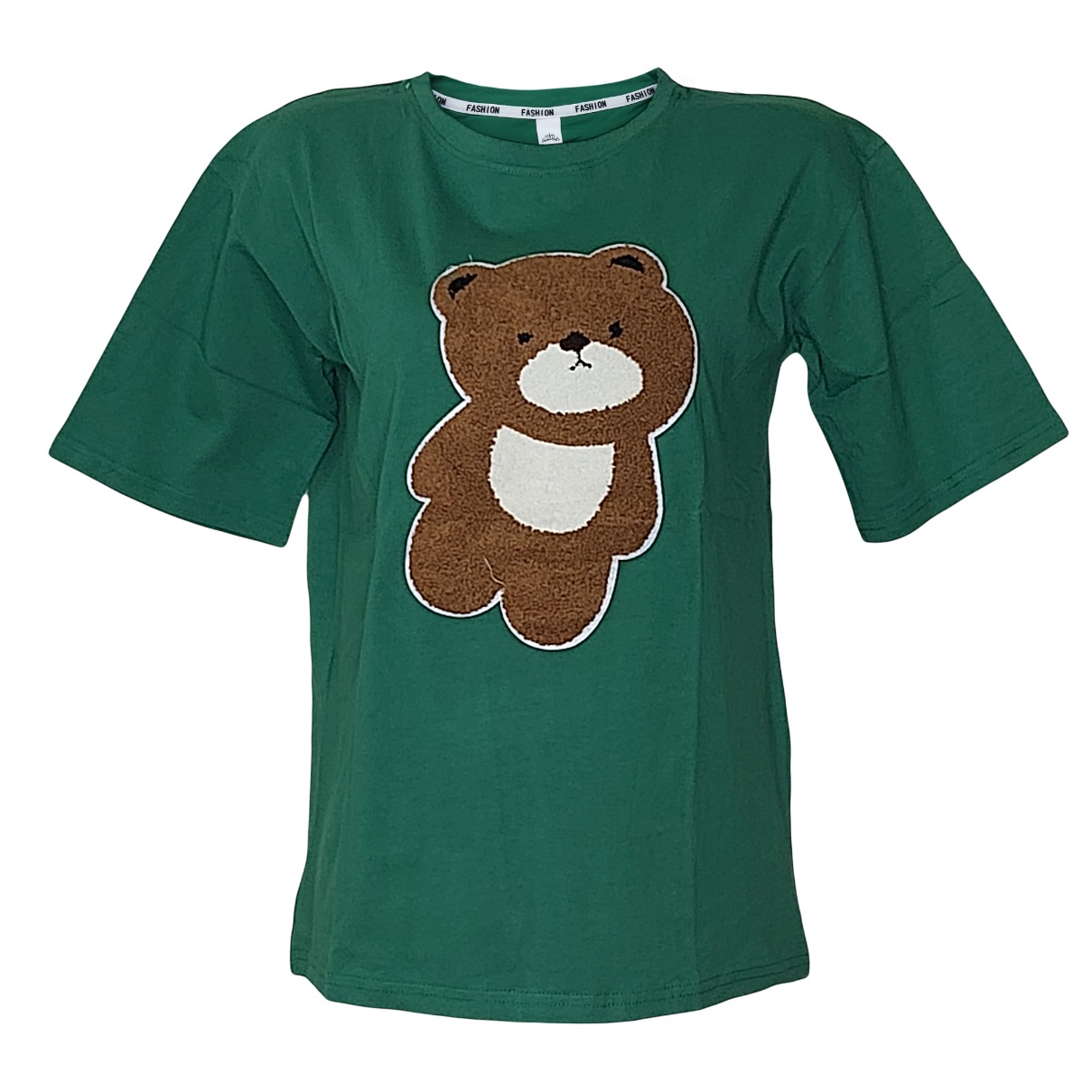 تی شرت لانگ آستین کوتاه  زنانه مدل خرس برجسته