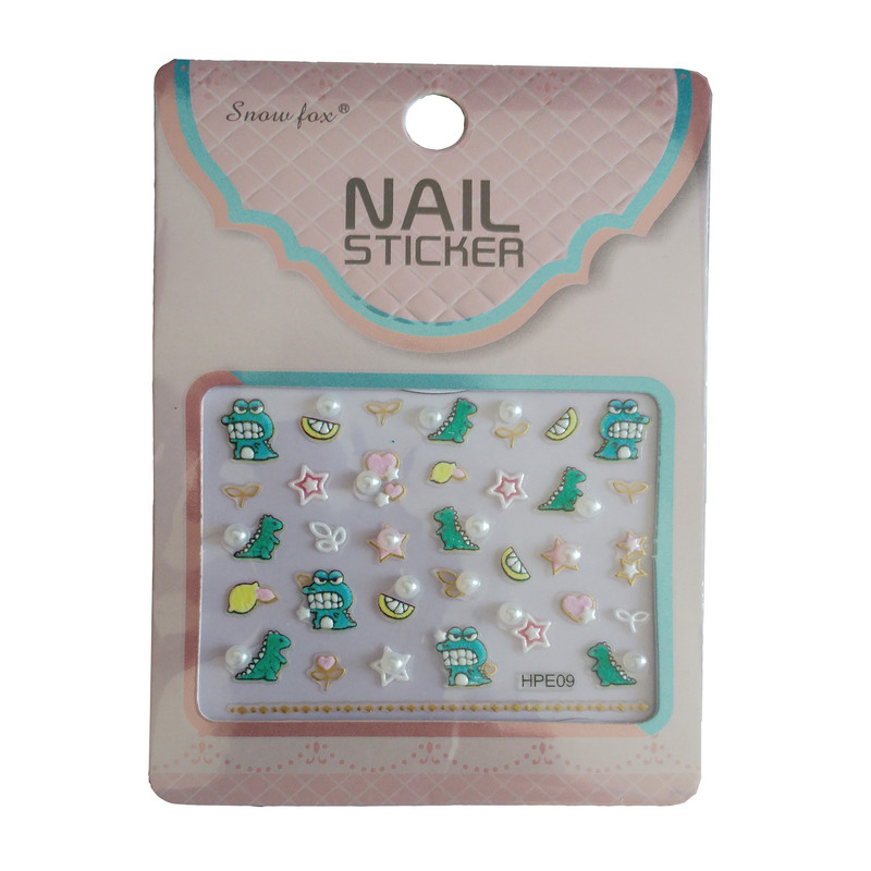 استیکر طراحی ناخن اسنوفاکس کد 041 مجموعه 3 عددی