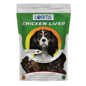 غذای تشویقی سگ لوریتا مدل DRIED CHICKEN LIVER وزن 100 گرم