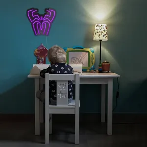 چراغ دیواری نئون دیزاین مدل Spider-BL_PR