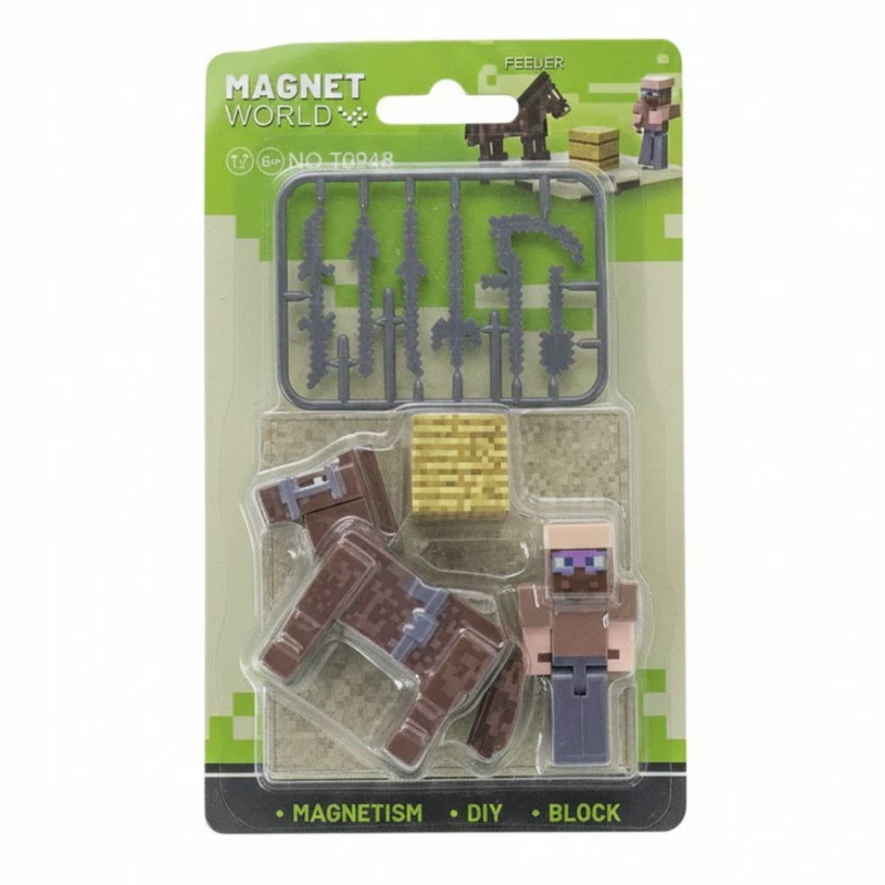 ساختنی 9 تکه مگنت ورلد مدل ماینکرفت مگنتی کد T9948