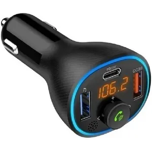 پخش‌کننده اف‌ام و شارژر فندکی خودرو گرین لاین مدل Handsfree Car Kit 38W GL-FM 