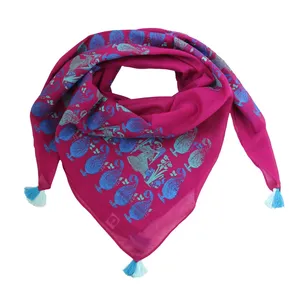 دستمال سر و گردن گدار مدل سرو و فرشته