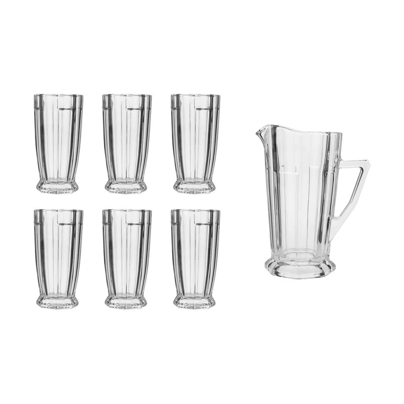 سرویس پارچ و لیوان 7 پارچه کی اف زد مدل کریستال