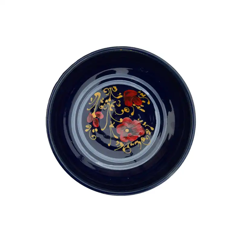 کاسه سفالی مدل دو نفره طرح گل کد G