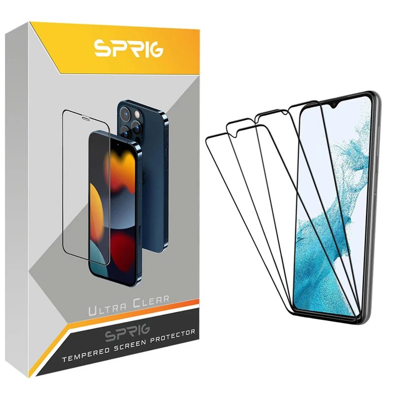محافظ صفحه نمایش اسپریگ مدل SPGL مناسب برای گوشی موبایل سامسونگ Galaxy M13 4G / M13 5G بسته سه عددی