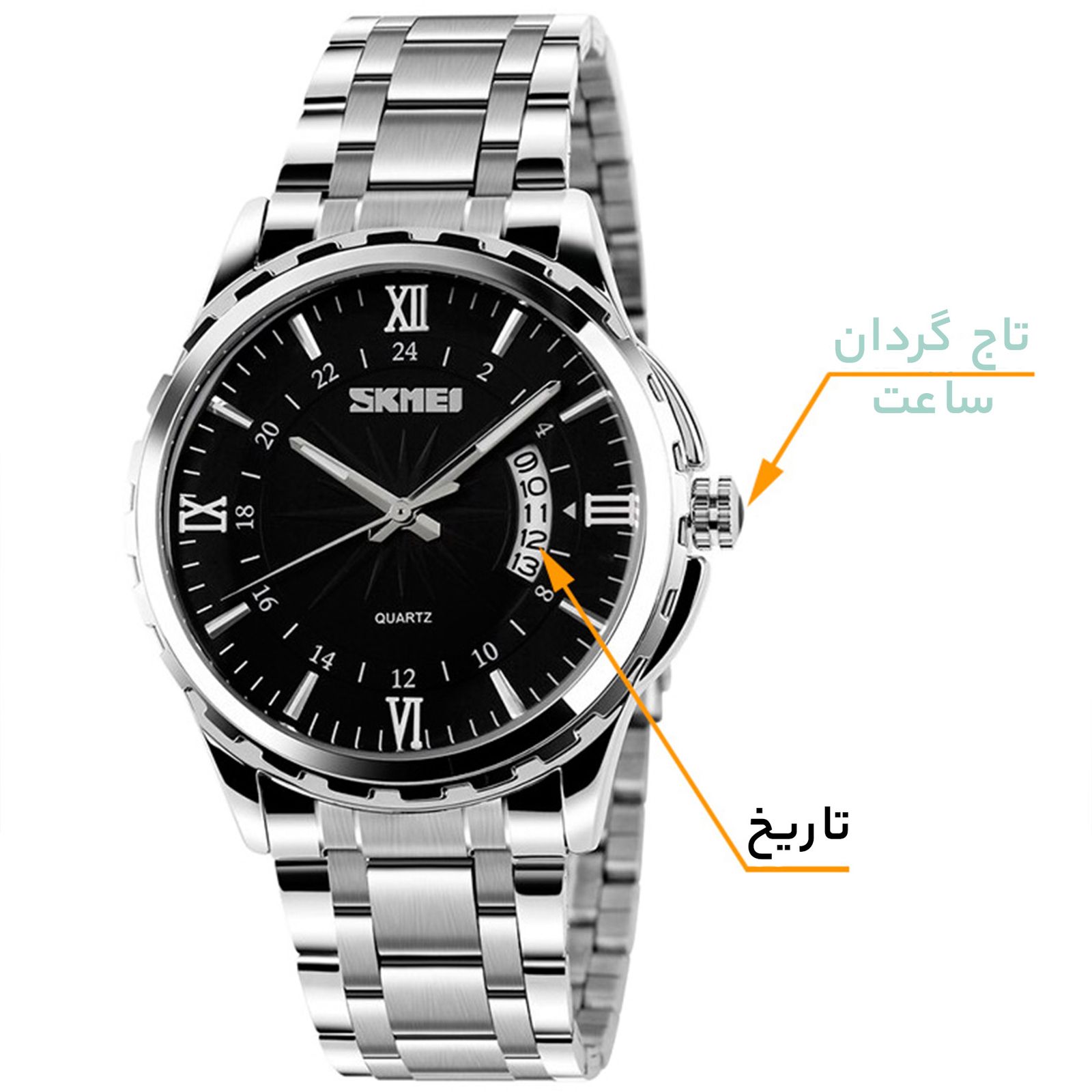 ساعت مچی عقربه‌ای مردانه اسکمی مدل 9069 کد 08 -  - 12
