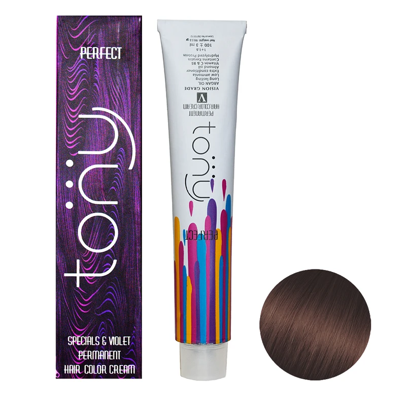 رنگ مو تونی سری بلوطی شماره 6.74 حجم 100 میلی لیتر رنگ شاه بلوطی