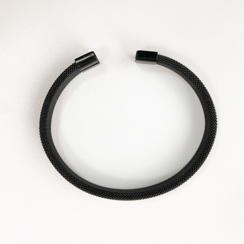 دستبند مردانه مدل حصیری ریز بافت