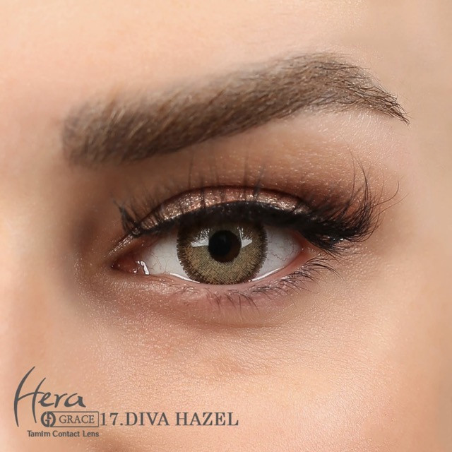 لنز چشم هرا گریس شماره 17 کد RZA320 رنگ قهوه ای متوسط