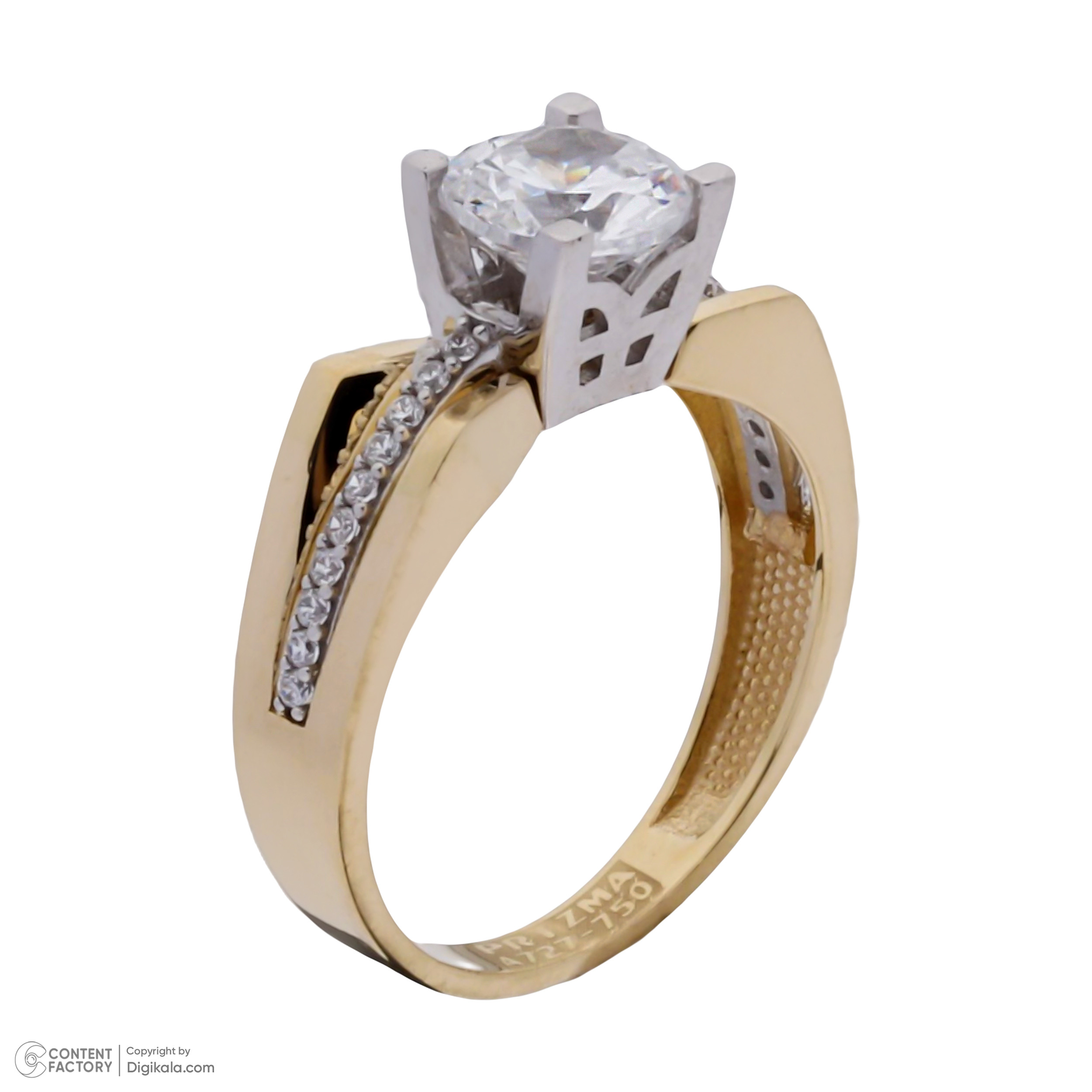 انگشتر طلا 18 عیار زنانه مایا ماهک مدل MR1102 طرح سولیتر