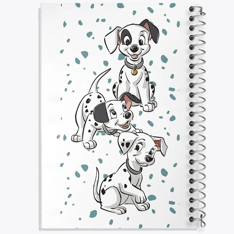 دفتر نقاشی 50 برگ خندالو طرح 101 سگ خالدار کد N3759