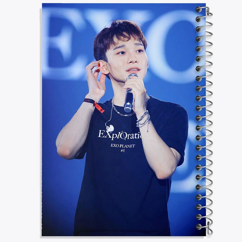 دفتر شطرنجی 50 برگ خندالو طرح چن گروه اکسو EXO کد 13344