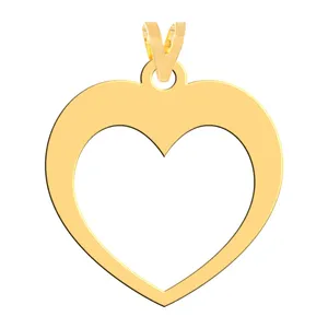 آویز گردنبند طلا 18 عیار زنانه فرشته مدل قلب WNL-000333