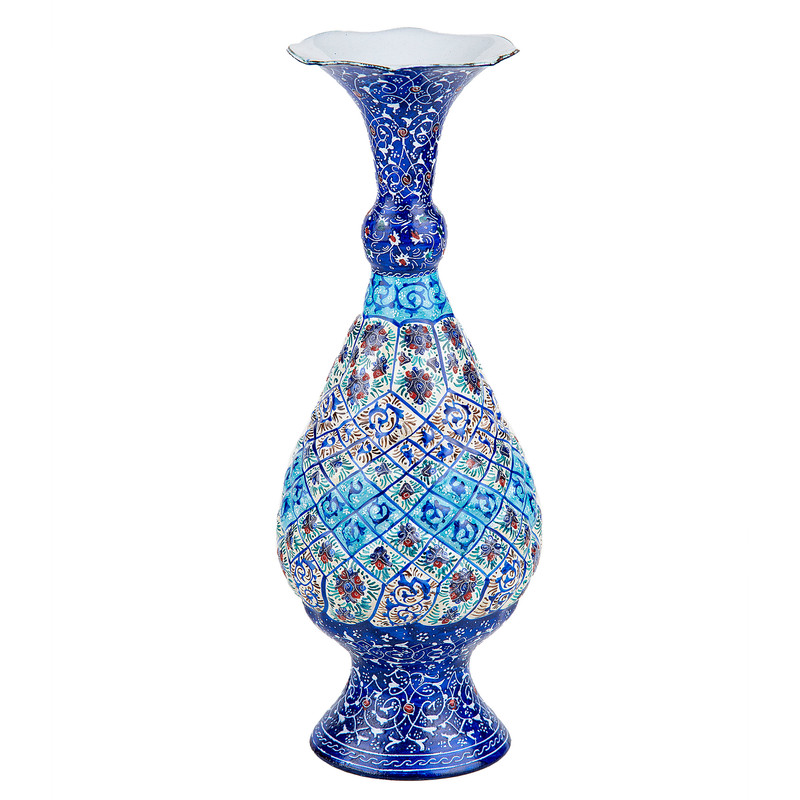 گلدان مینا کاری مدل اسلیمی کد C25