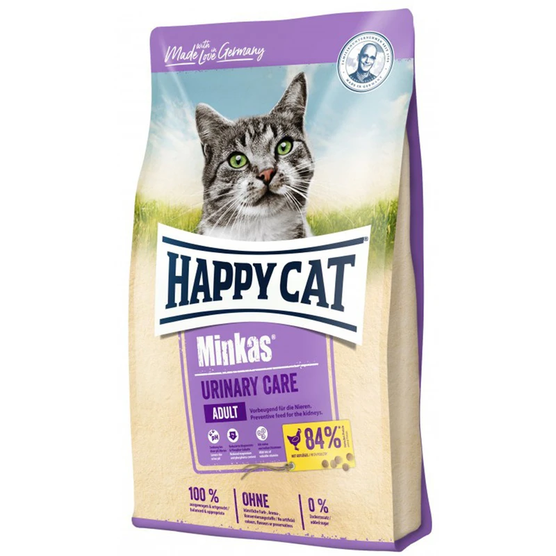 غذای خشک گربه هپی کت مدل happy Minkas Urinary وزن 10 کیلوگرم