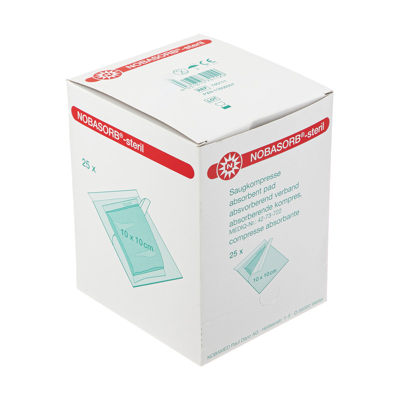 گاز طبی استریل نوبامد کد 740111 بسته 25 عددی