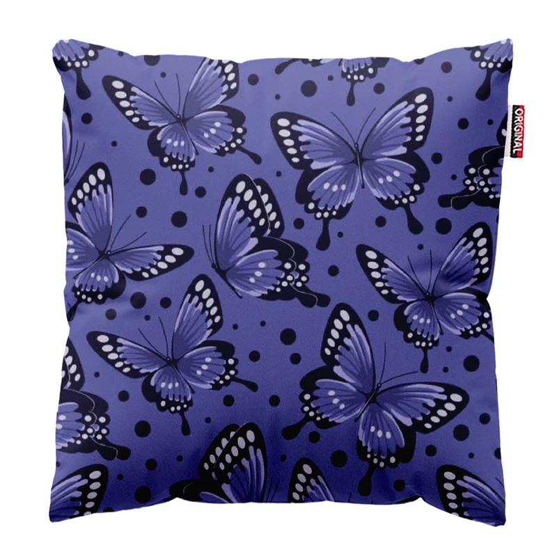  کوسن پاد آفرین طرح پروانه کد 3686 سایز 30*30 سانتی متر