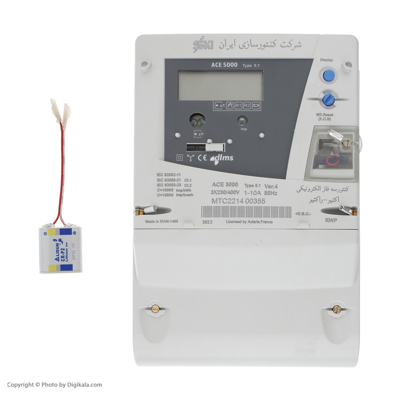 کنتور فرعی برق سه فاز شرکت کنتورسازی ایران مدل ACE5000CT کنتور فرعی برق سه فاز شرکت کنتورسازی ایران مدل ACE5000CT