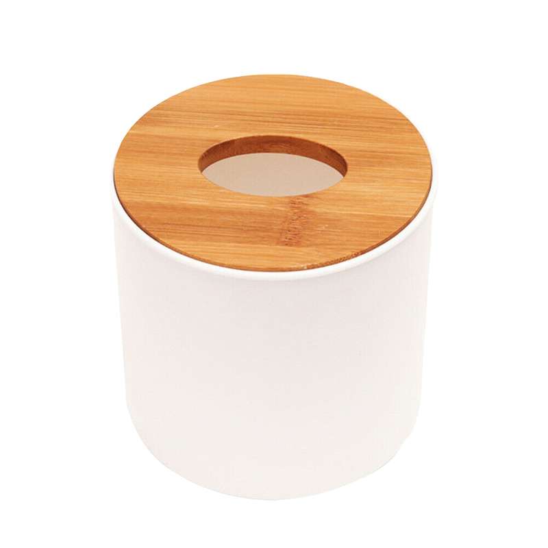 جای دستمال کاغذی مدل گرد درب بامبو کد DGQ50303001 جای دستمال کاغذی مدل گرد درب بامبو کد DGQ50303001